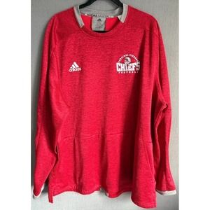 Adidas Sweatshirt Men 2XL‎ Red Long Sleeve Training Chiefs Football Cardinal